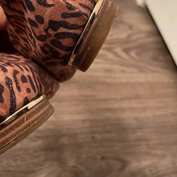 Alex Marie metallic leopard print loafers - Picture 8 of 10